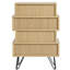 Jenifer 40cm W Metal Bedside Table