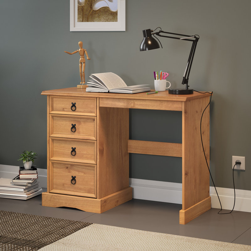 Palmea Dressing Table, Antique Wax