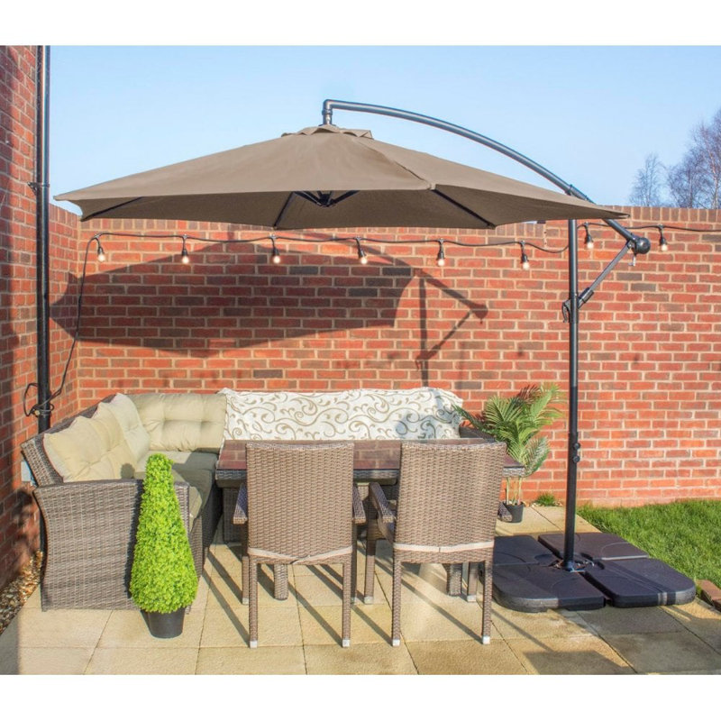 Gully 300cm Cantilever Parasol, Beige