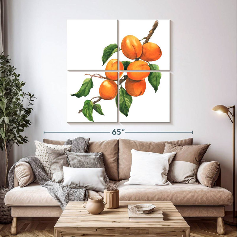 Abricots mûres Yarlin, H 45 po x l 45 po