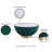 Anderson 28" Modern Vegan Leather Upholstered Stainless Steel Coffee Table with Sintered Stone Top in Green-1822890458