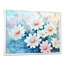 «White Daisy Sunrise Meadow III» - impression d'art mural marguerites