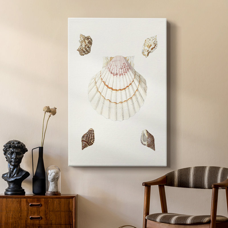 Pastel Knorr Shells IV - galerie Cavas sur mesure, H 27 po x l 18 po