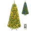 Arbre de Noël artificiel vert pré-éclairé avec bouts de branches complètes-133225565