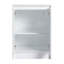 Armoire de rangement autoportante 24 po, 2 portes à fermeture douce, blanc brillant