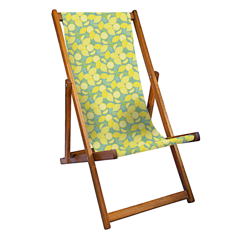 Casetta Folding Deck Chair, Green/Lime