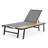 WATERLOO CHAISE LOUNGE WITH ATTACHED WOOD SIDE TABLE, 1PC, (62756.00BLK)