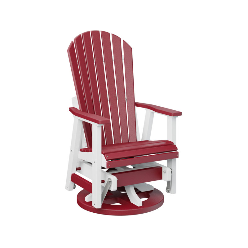 Fauteuil coulissant berçant berlinois berlinois, Rouge écarlate / blanc