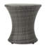 Table d'appoint d'extérieur grise H 19,76 po