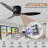 42 Inch Low Profile Ceiling Fan Without Light, 3 Reversible Blades 6 Speed Quiet Dc Motor Ceiling Fan With Remote Timer For Bedroom Kitchen