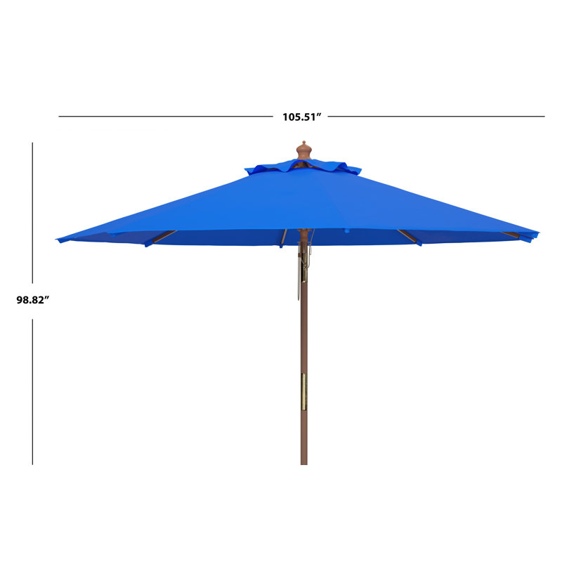 Parasol de marché 9 pi Aldan, Bleu pacifique