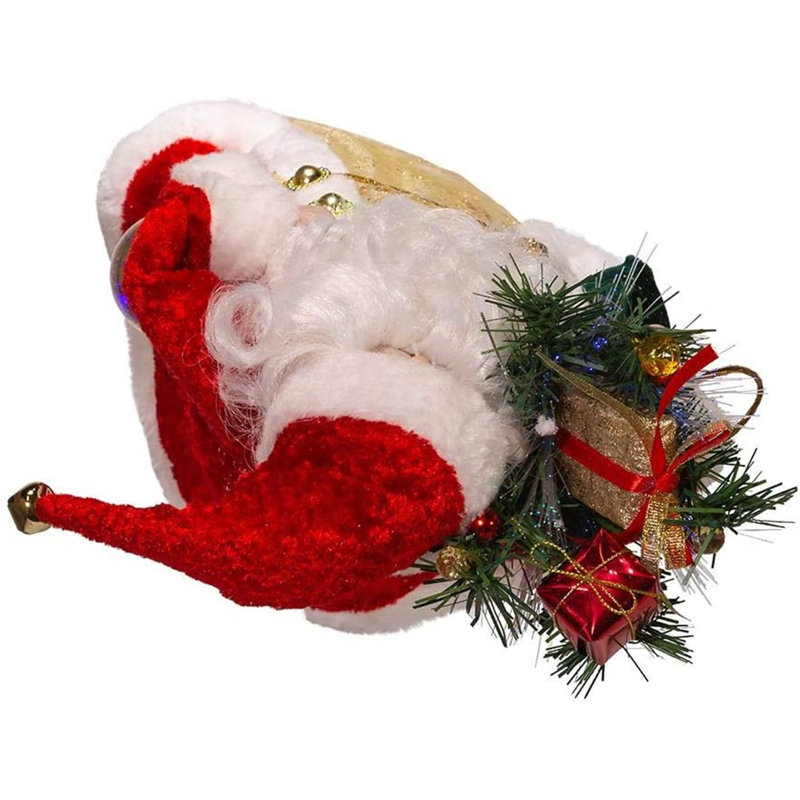 12'' Fabric Christmas Lighted Hanging Figurine Ornament