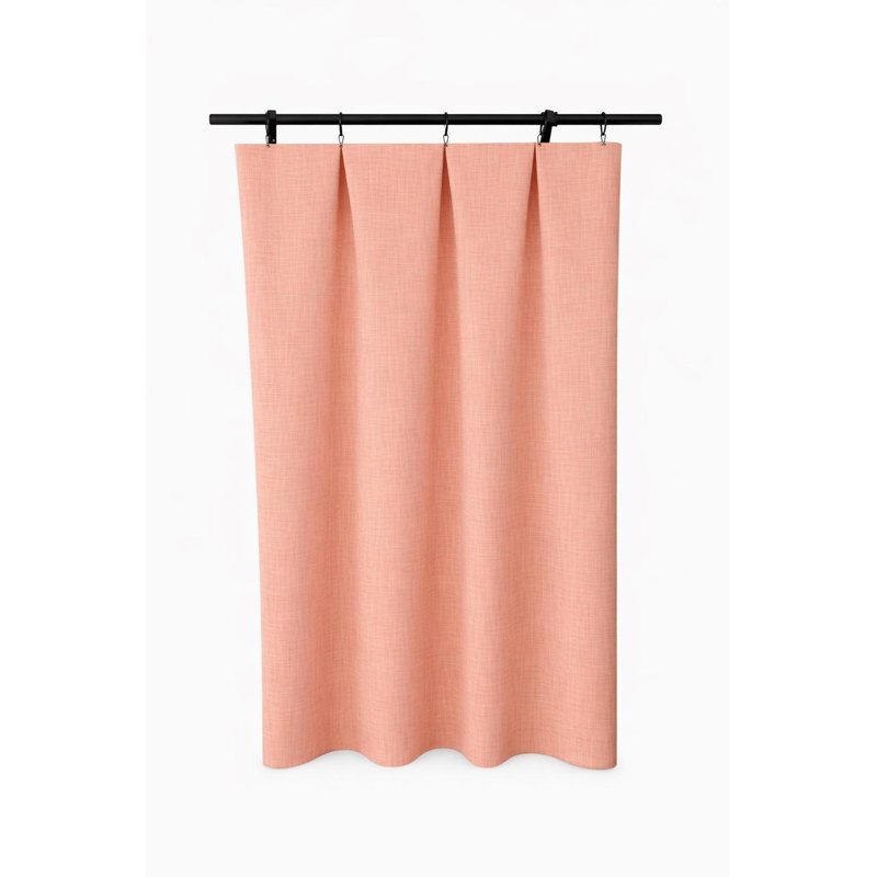 Blush Pink Cotton Curtain Panels, 50" W x 90" L