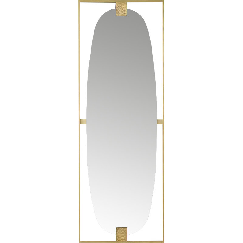 Paolo Flat Metal Wall Mirror, 84" x 29.5"