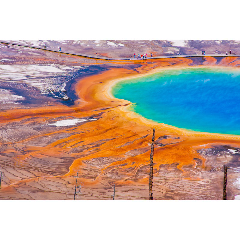 Grand Prismatic Spring, Yellowstone National Park by Lorcel - Wrapped Canvas Print, 30cm H x 46cm W