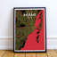 Miami City Map - No Frame Print-276615670