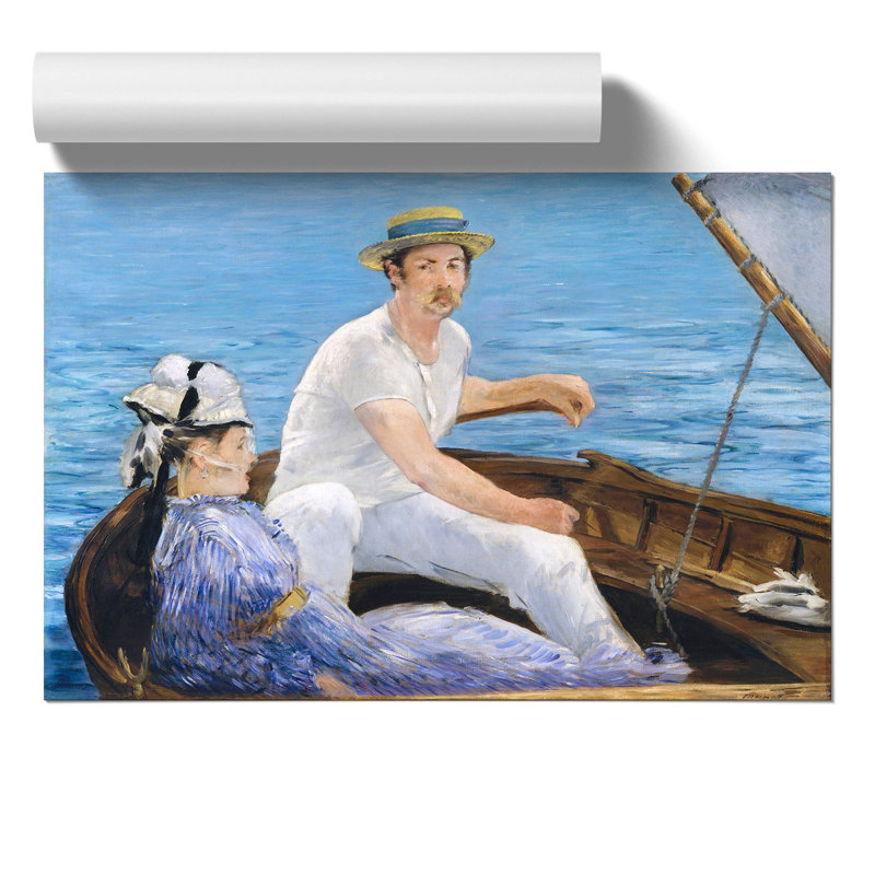 Boating by Edouard Manet - No Frame Painting, 42cm H x 59cm W x 0.1cm D
