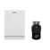 Equator 24 In Dishwasher 15 Place Quiet 110v E-star Ada+3/4 Hp Garbage Disposer