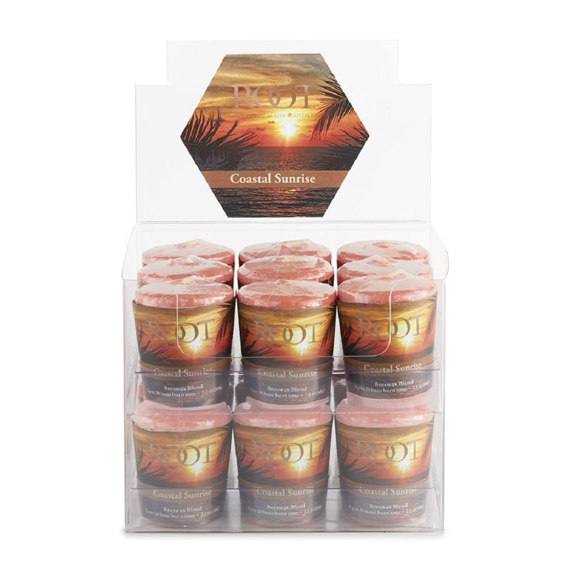 Ensemble de bougies votives 18 pièces Coastal Sunrise