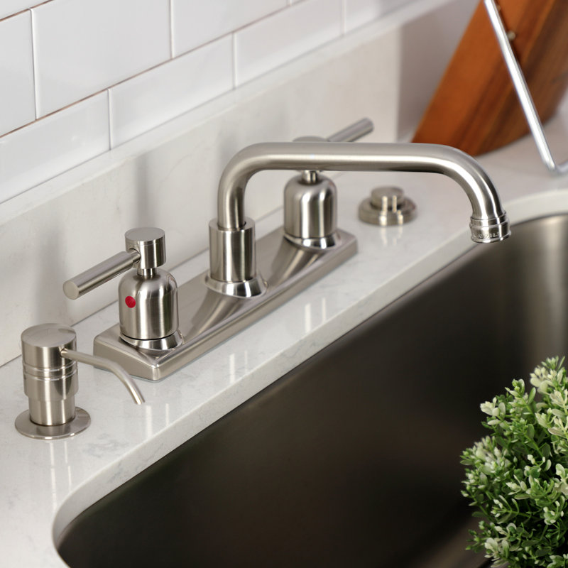 Kingston Brass Concord Two-Handle 2-Hole 8" Centerset Kitchen Faucet