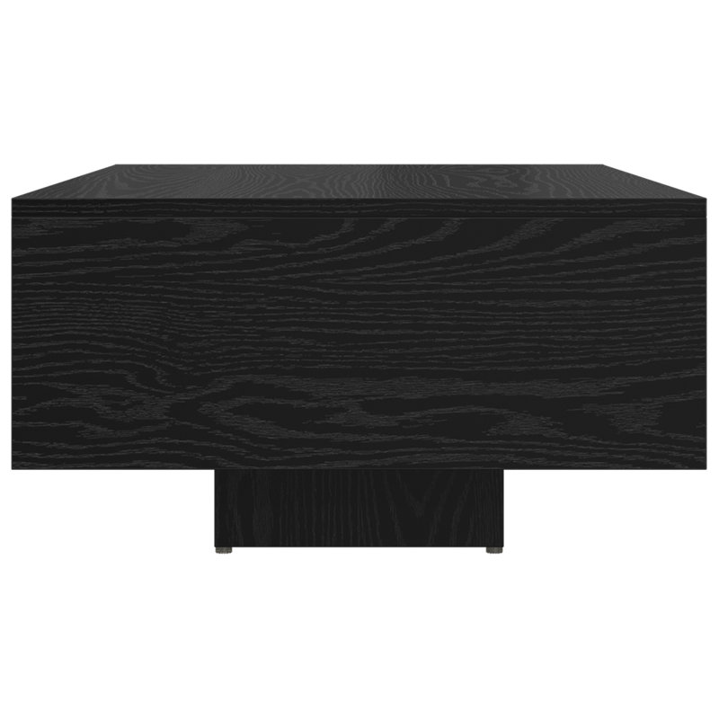 Couch Table Oak Engineered Wood Sturdy, 85 x 55 x 31 cm, Black