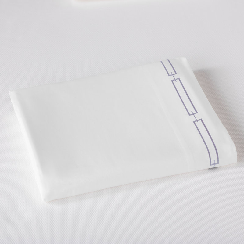Stanza 420 Thread Count Egyptian-Quality Cotton Flat Sheet, Queen Flat Sheet, White