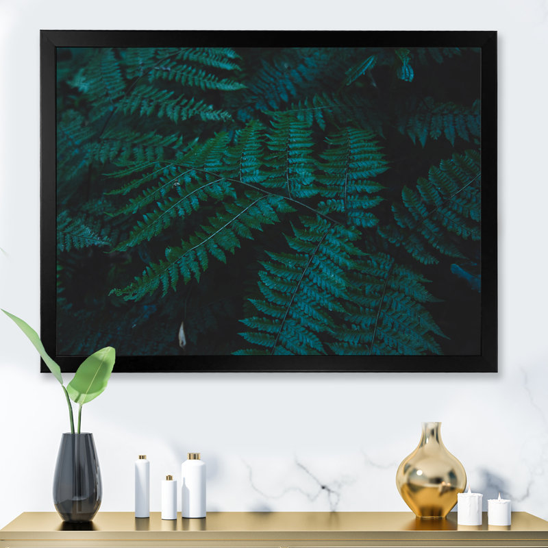Brownies vert foncé - photographie sur toile, Cadre d'angle fermé noir, H 12 po x l 20 po