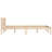 Bed Frame Natural 53.94 x 74.80 in Solid Pine Wood Full Size Platform Bed Frame-1206044575