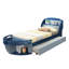 Lit simple avec lit gigogne Joanna
