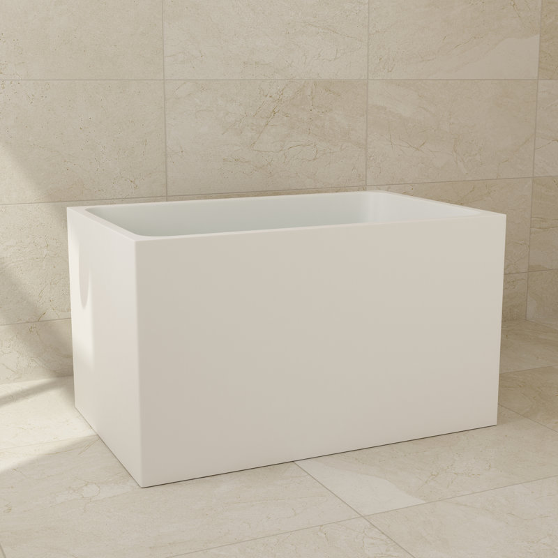 Glendale Casainc 43'' Rectangle Freestanding Soaking Acrylic Bathtub