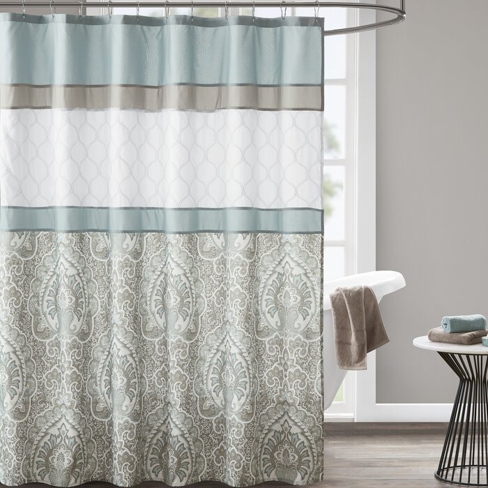 Charlton Home® Damask Shower Curtain & Reviews | Wayfair