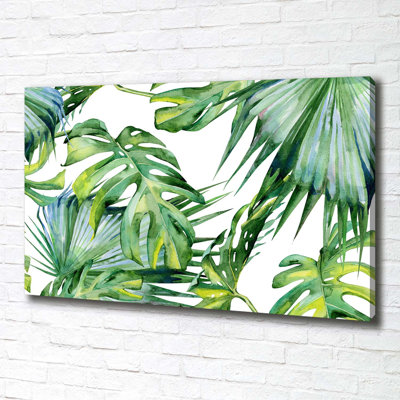 Tropical Leaves - Wrapped Canvas Print