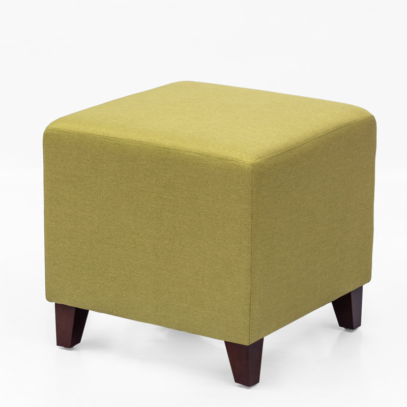 Moorhouse Upholstered Ottoman, Fresh Lemon 100% Polyester