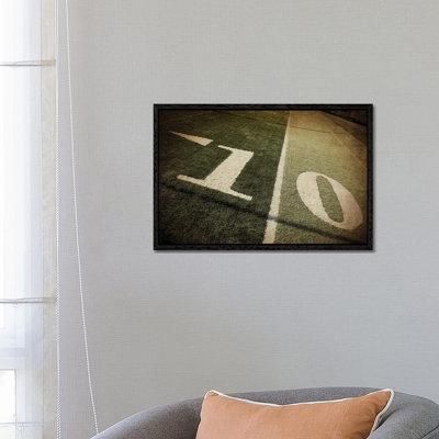 Football 10-Yd Line 1 Piece Wall Art on Canvas