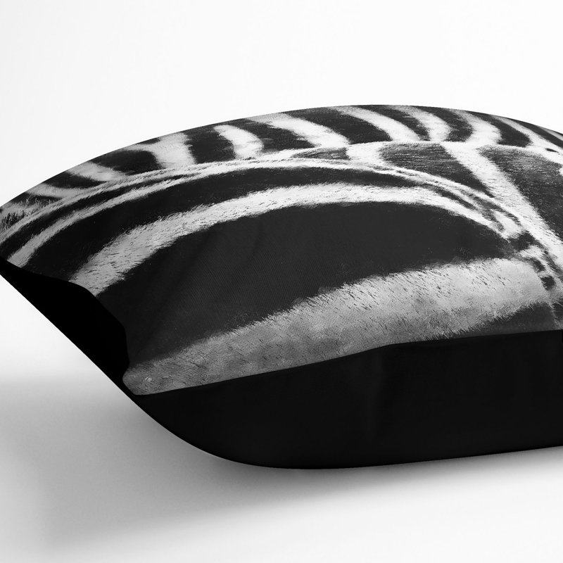 Square Throw Cushion, 55cm H x 55cm W x 20cm D, Black