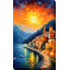 Côte d'Amalfi, Italie au crépuscule V4-88069193