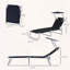 Chaise longue pliante avec auvent réglable-1072844104