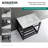 Kingston Brass Quadras 31-Inch Ceramic Console Sink with Steel Base and Shelf-49619310-49610546