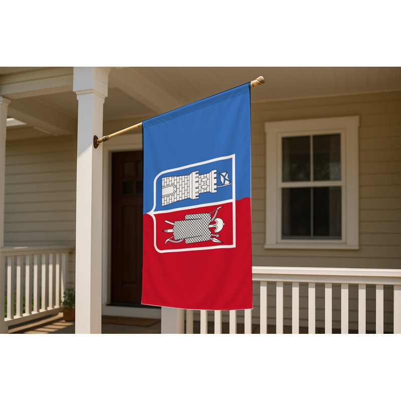 Drapeau de la ville de Rostov-sur-le-Don - drapeau extérieur, H 24 po x l 36 po