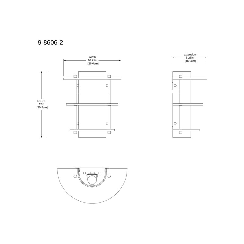 Haidynn Metal Flush Mounted Sconce