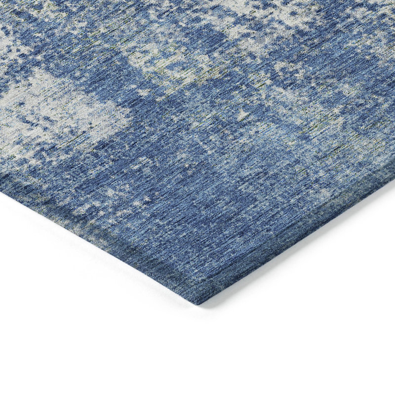 Aleighna Area Rug with Non-Slip Backing, Rectangle 1'8" x 2'6"