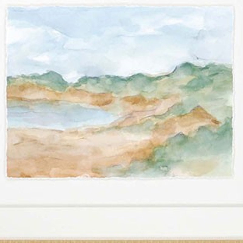 Aquarelle encadrée