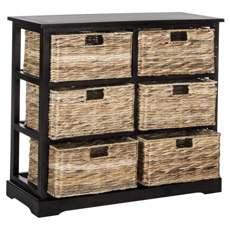 Painswick Solid Wood Accent Chest, Distressed Black