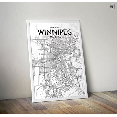 « winnipeg city map », impression