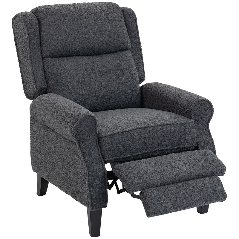 84cm Wide Sofa Recliner, Charcoal Grey