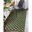 Tapis géométrique vert foncé Molly-285058658