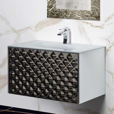 Meuble-lavabo simple 32 po avec lavabo intégré