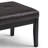 Lacey 41"W Vegan Leather Contemporary Tufted Ottoman Bench with Stitching Detail-1103670517