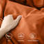 Onorino Luxury 4-Piece Dyed Duvet Set with Pillowcases or Fitted sheet (4 in 1)-606324648-606324655