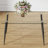 Jayceon Rectangular Tempered Glass Dining Table with Metal Legs-1132402683-1132402686